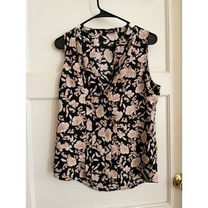 Express Sleeveless Floral Blouse